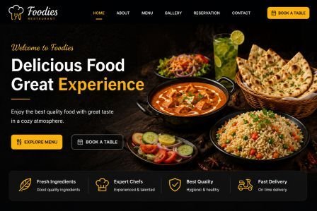 Restaurant Website screenshot